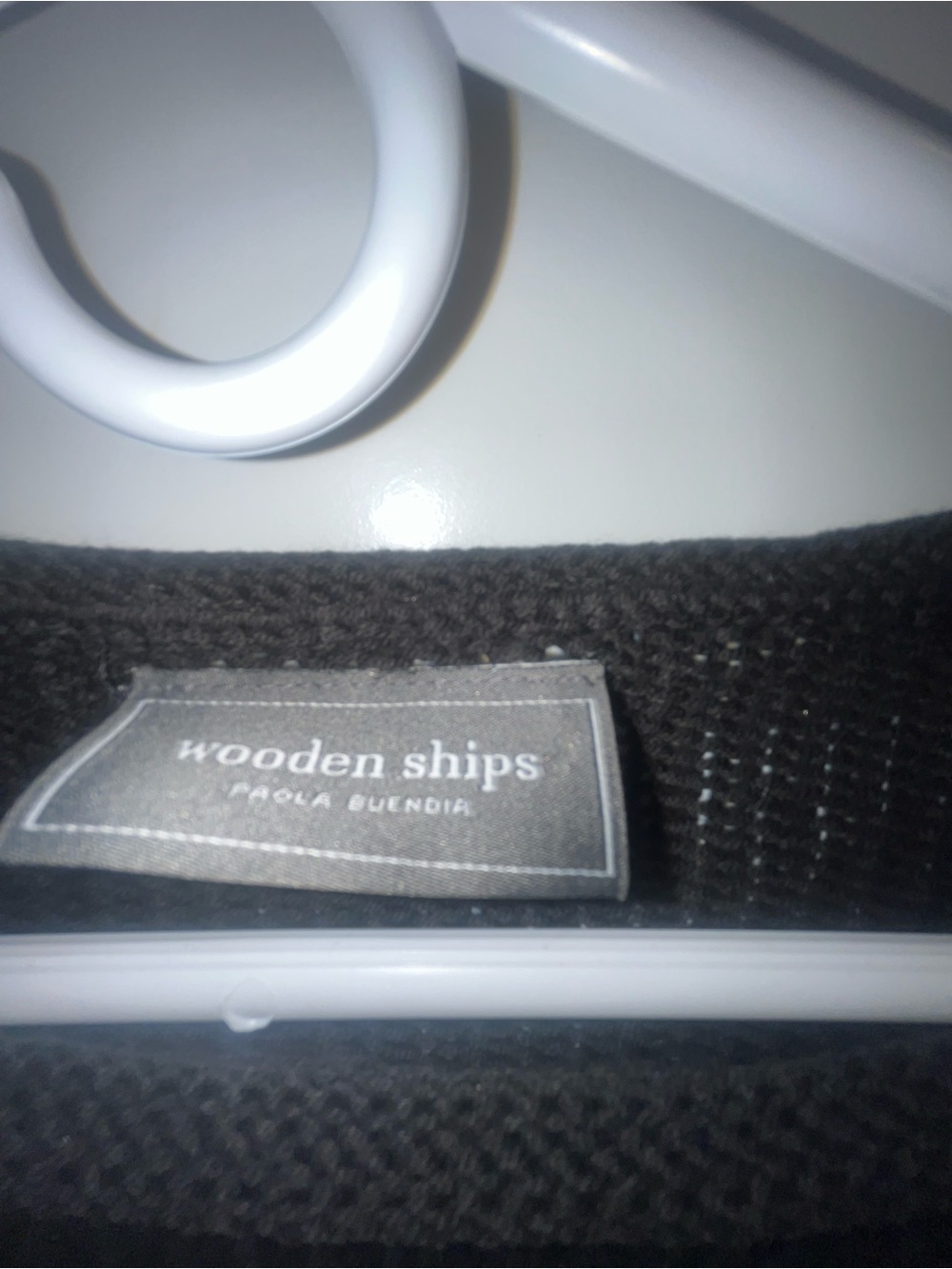 Wooden Ships smooch lips black sweater - Picture 3 of 4